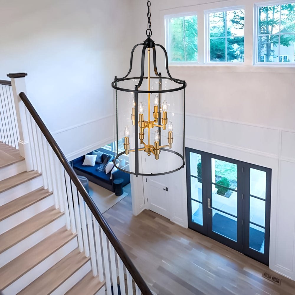 Norviah Traditional Glass Pendant Light