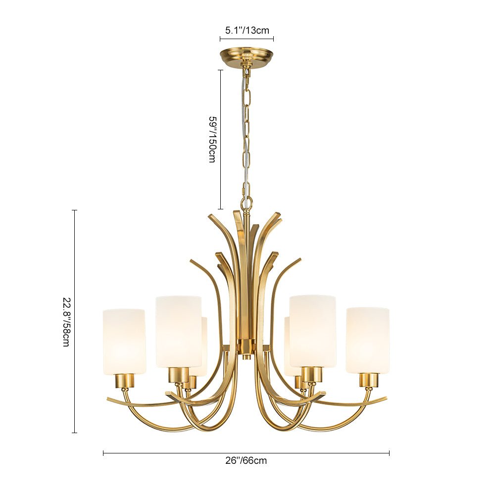 Caeli Individual Creativity Glass Chandelier