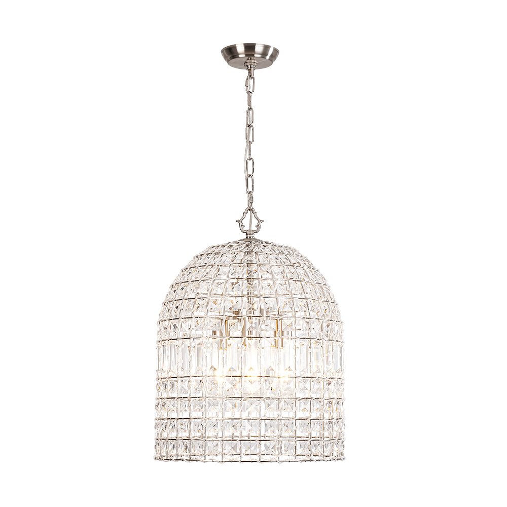 Elvora Antique Brass Crystal Chandelier