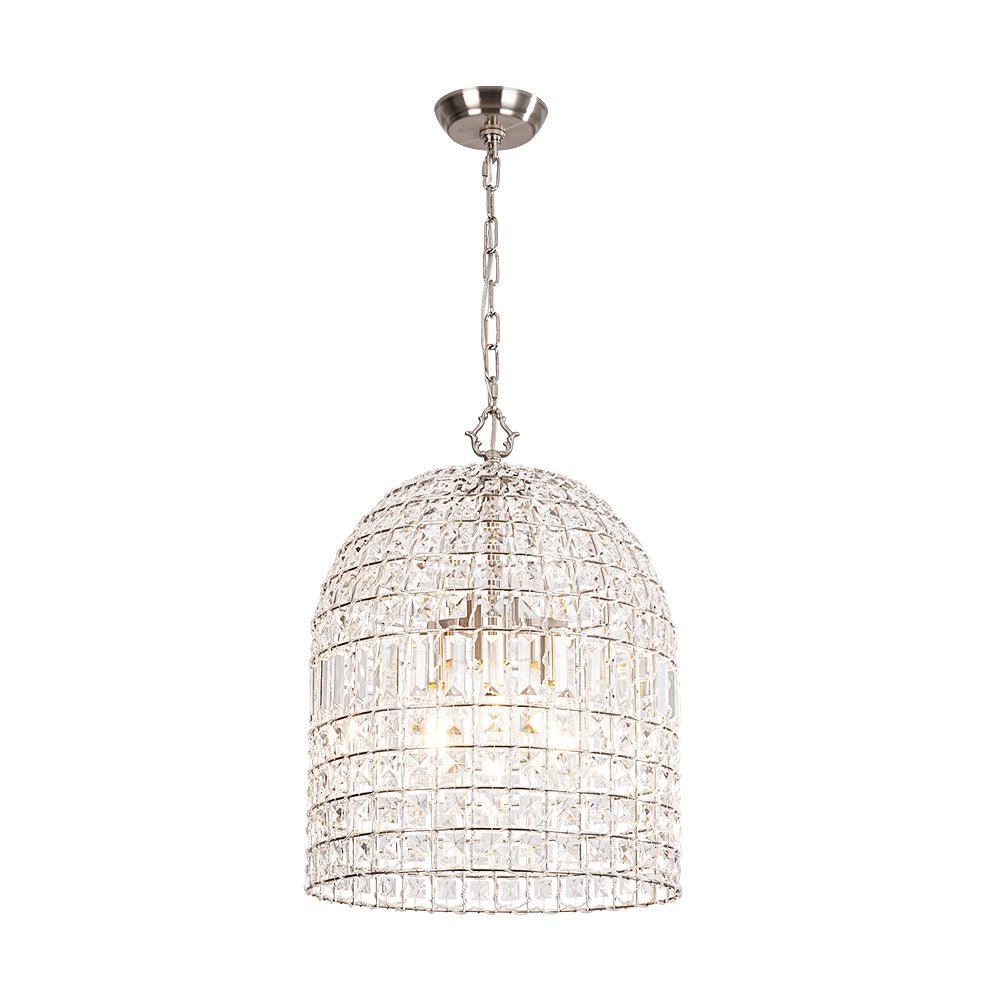 Elvora Antique Brass Crystal Chandelier