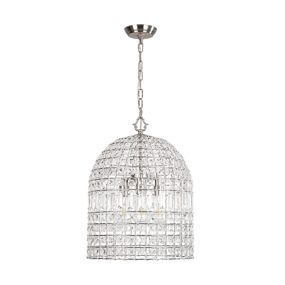 Elvora Antique Brass Crystal Chandelier