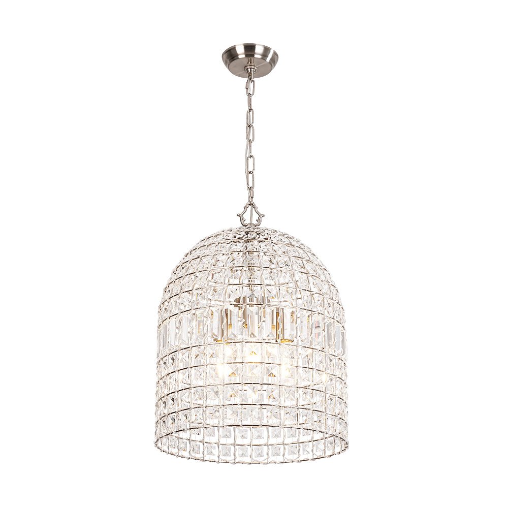 Elvora Antique Brass Crystal Chandelier