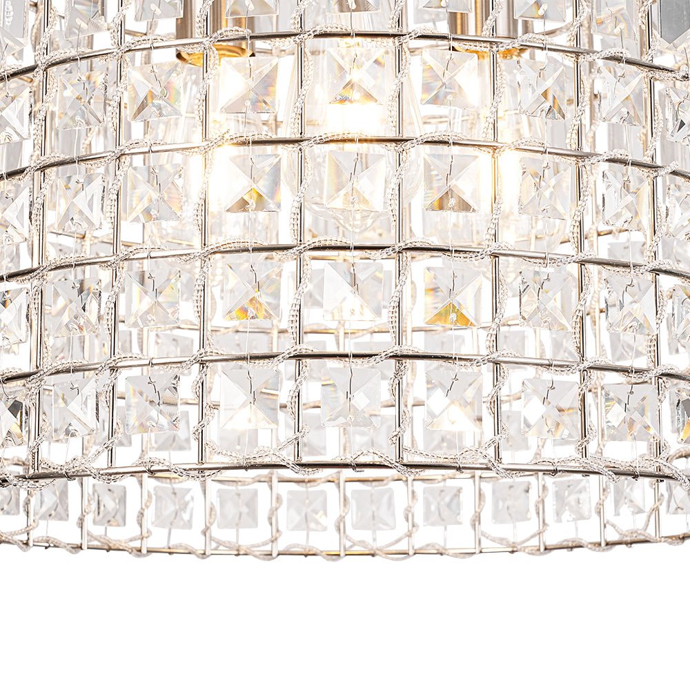 Elvora Antique Brass Crystal Chandelier