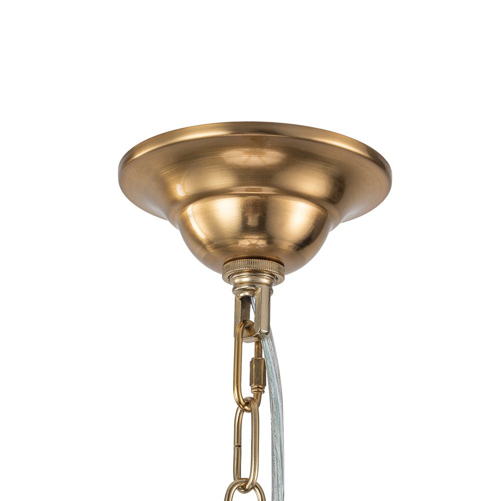 Blikuvux Classic Scrolling Candle Style Metal Chandelier