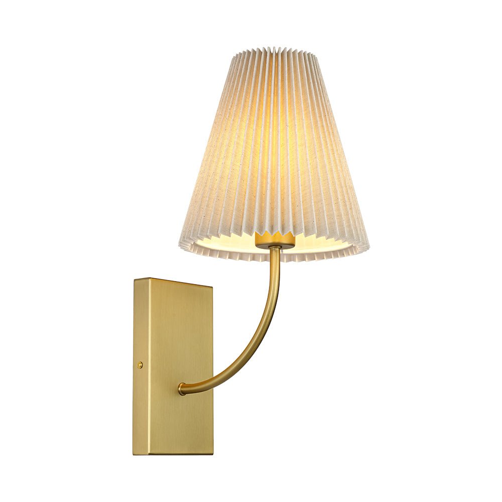 Gloruvum Elegant Pleated Fabric Wall Lamp