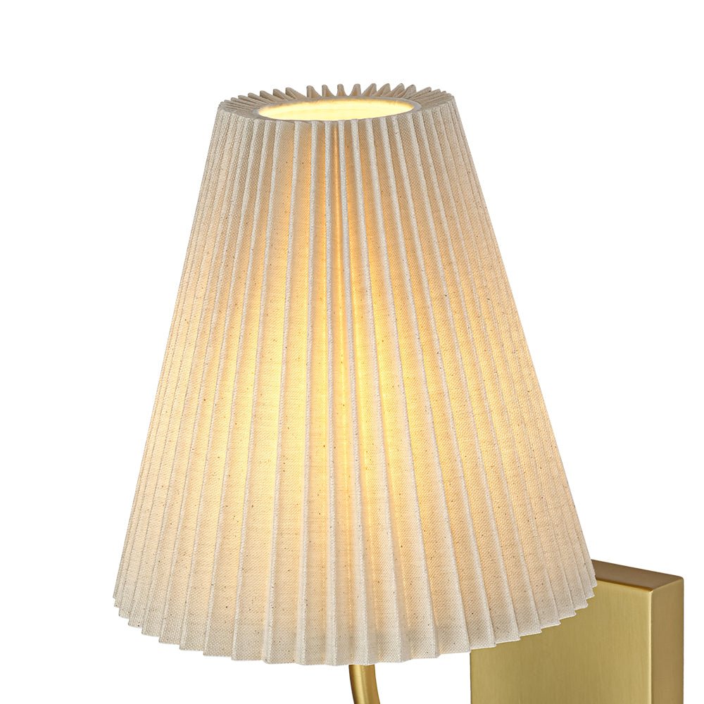 Gloruvum Elegant Pleated Fabric Wall Lamp