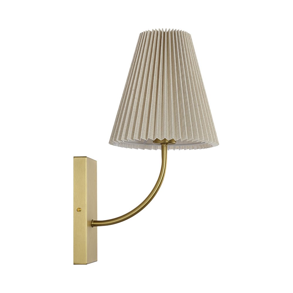 Gloruvum Elegant Pleated Fabric Wall Lamp