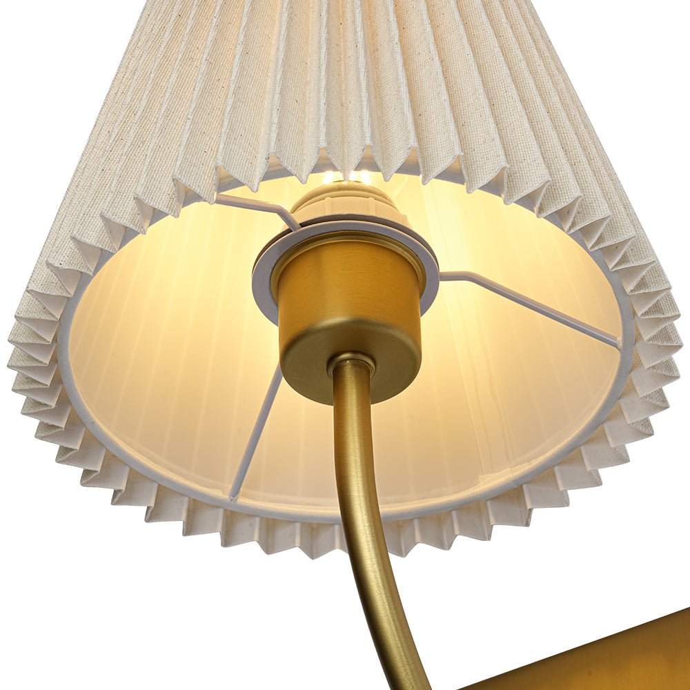 Gloruvum Elegant Pleated Fabric Wall Lamp