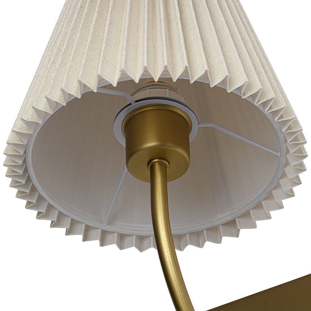Gloruvum Elegant Pleated Fabric Wall Lamp