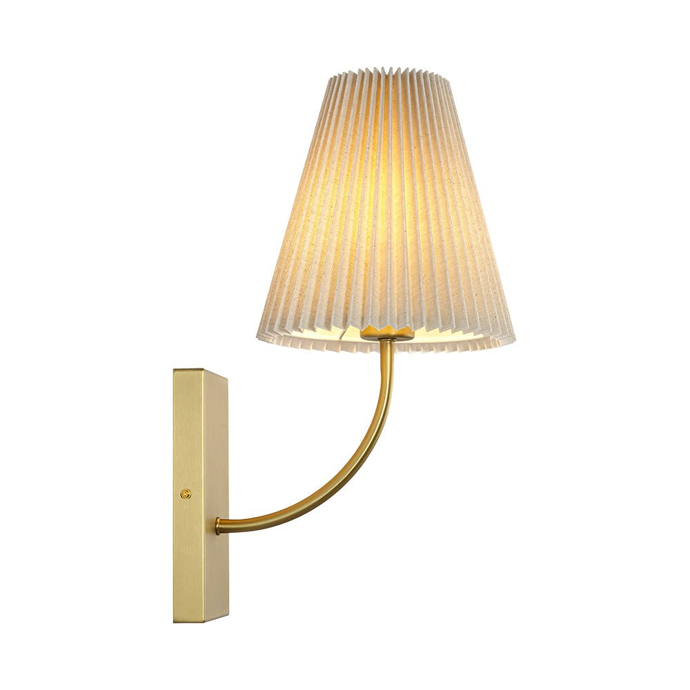 Gloruvum Elegant Pleated Fabric Wall Lamp