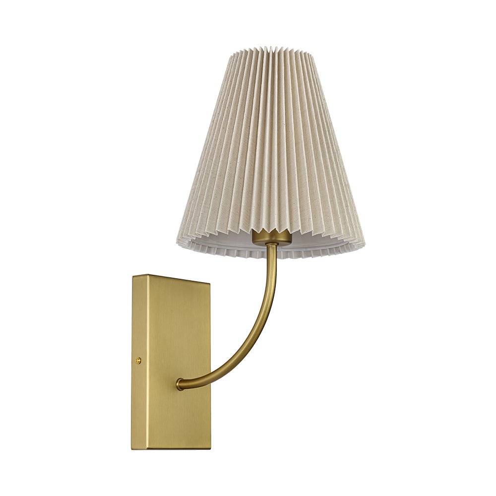 Gloruvum Elegant Pleated Fabric Wall Lamp