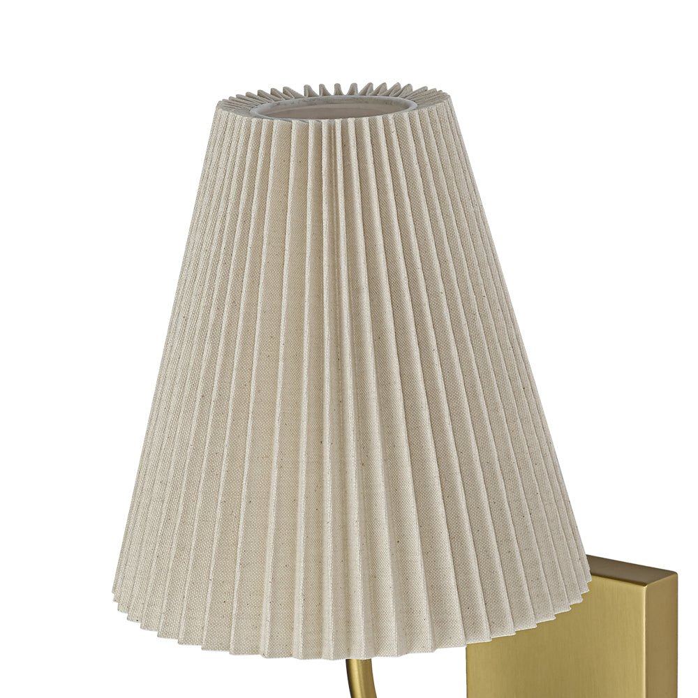Gloruvum Elegant Pleated Fabric Wall Lamp