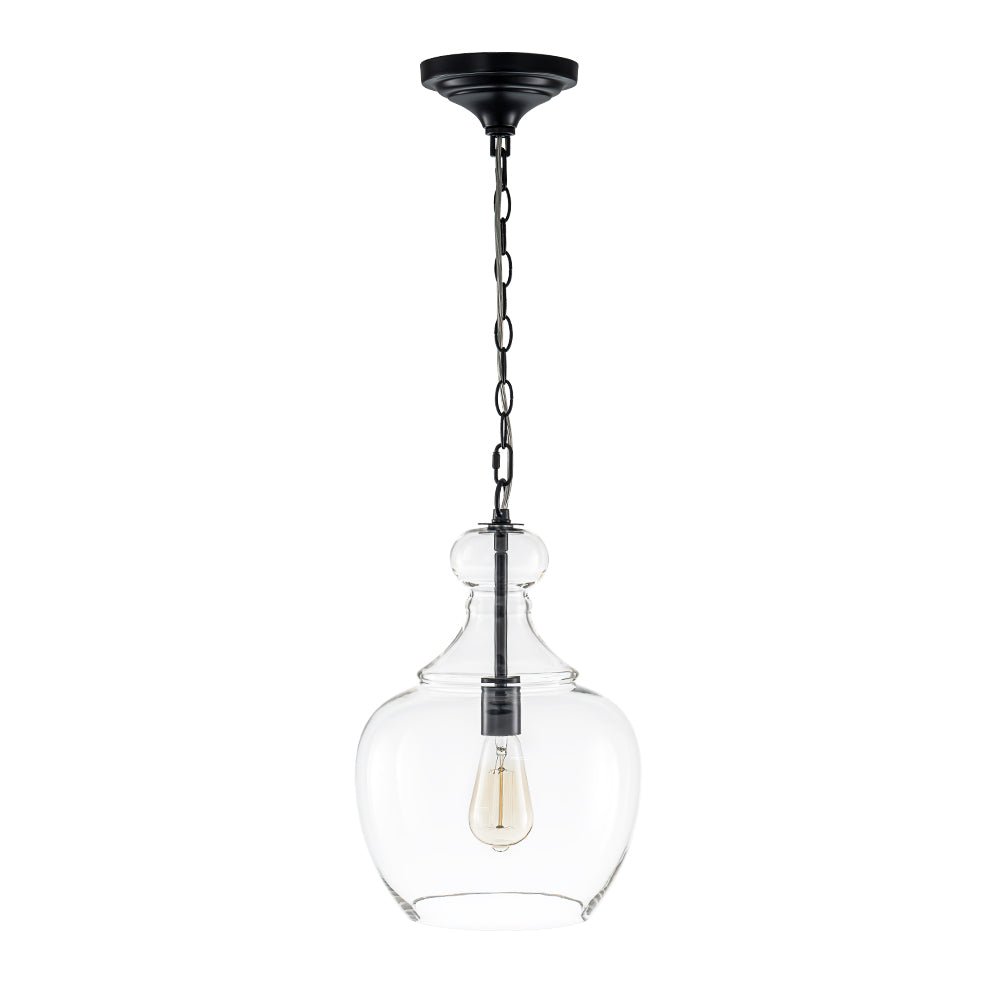 Aevitern Minimalist Farmhouse Glass Pendant Light