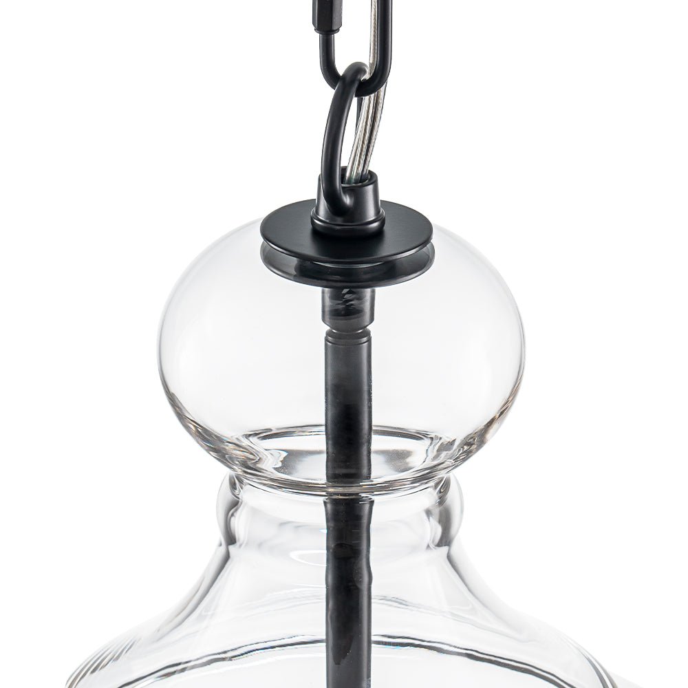 Aevitern Minimalist Farmhouse Glass Pendant Light