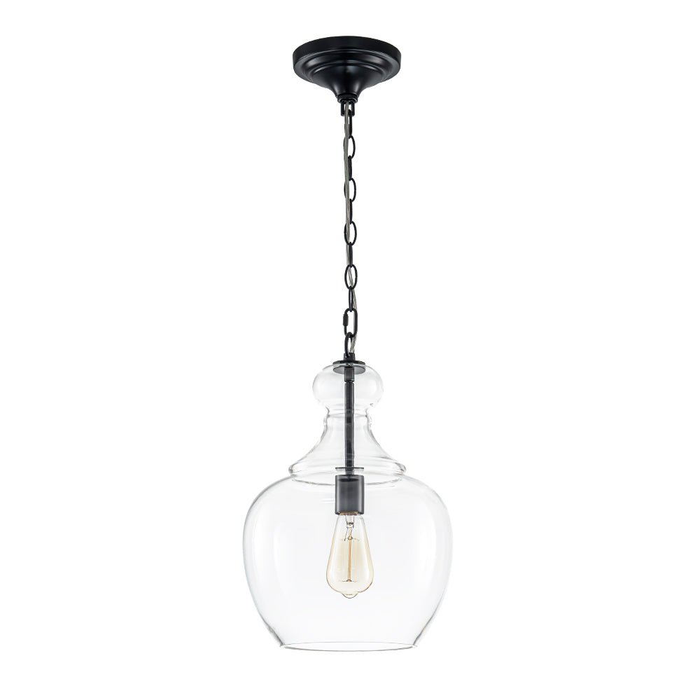 Aevitern Minimalist Farmhouse Glass Pendant Light