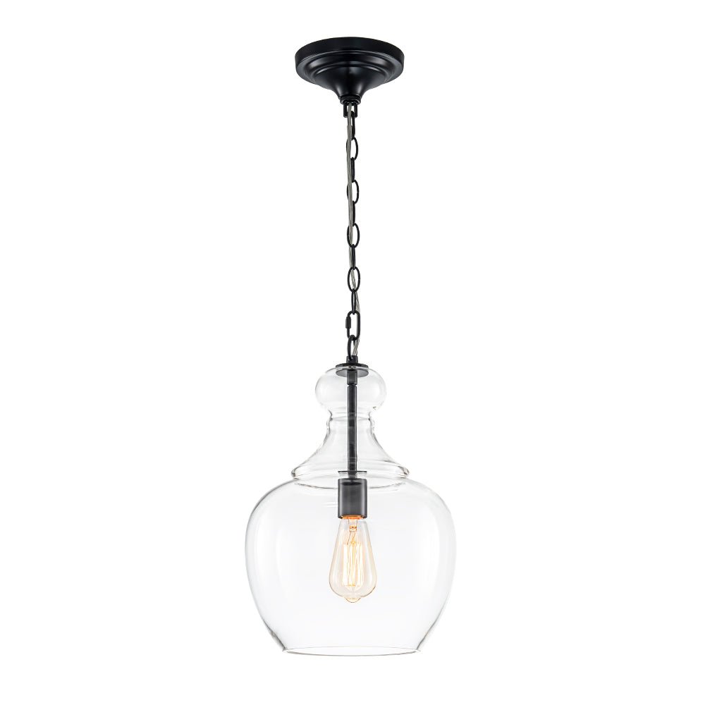 Aevitern Minimalist Farmhouse Glass Pendant Light