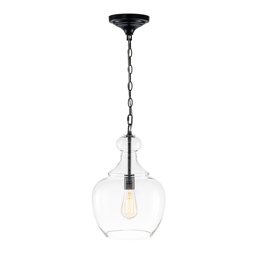 Aevitern Minimalist Farmhouse Glass Pendant Light