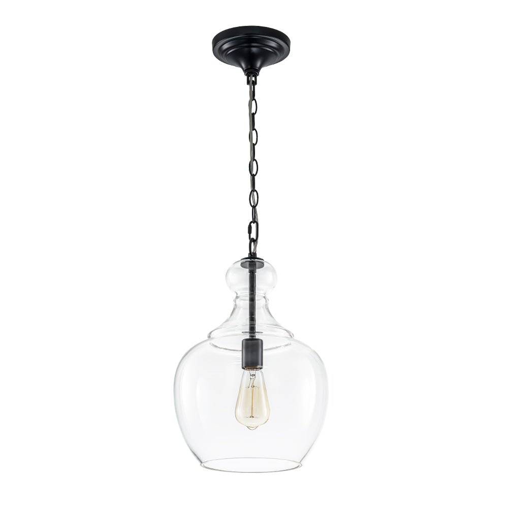 Aevitern Minimalist Farmhouse Glass Pendant Light
