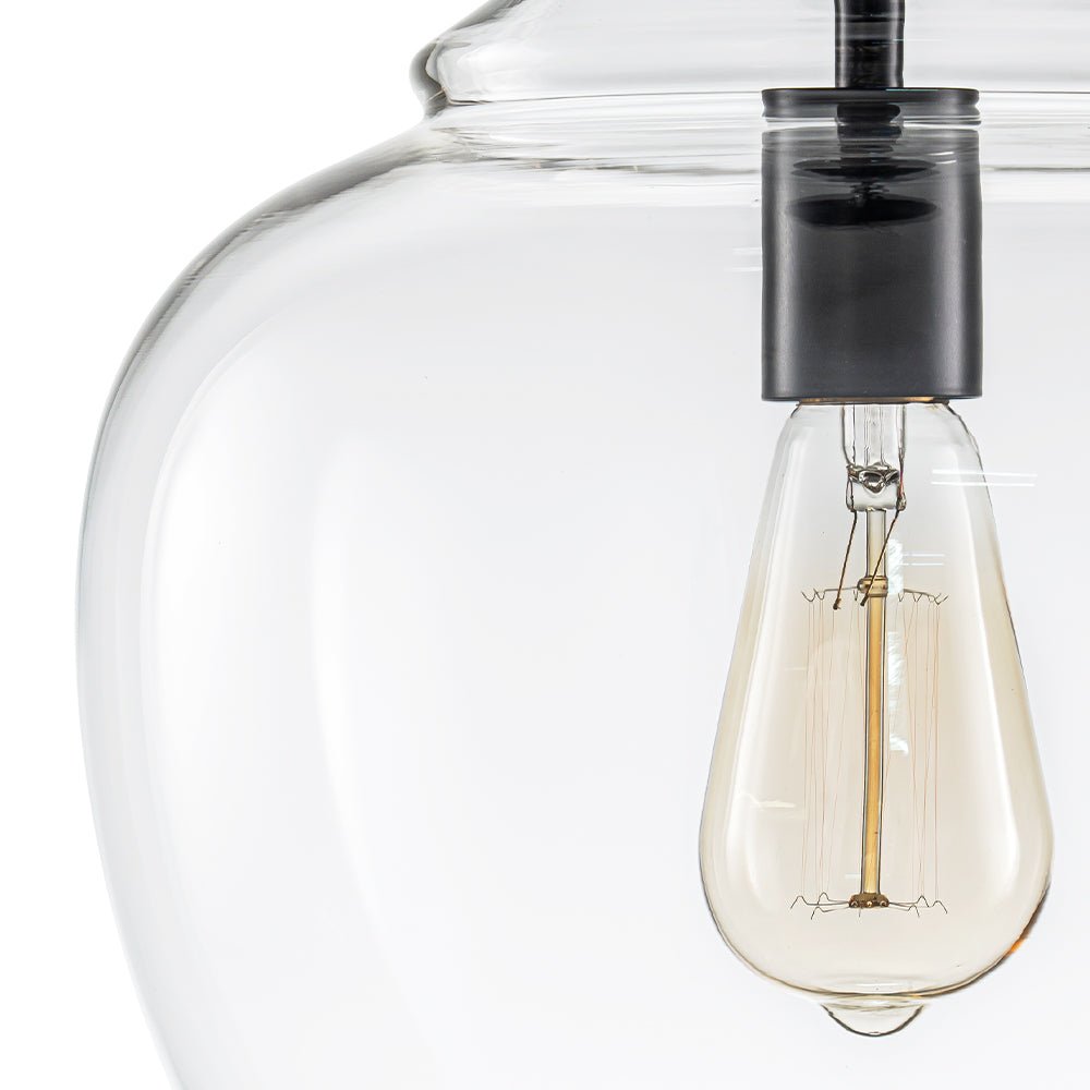 Aevitern Minimalist Farmhouse Glass Pendant Light