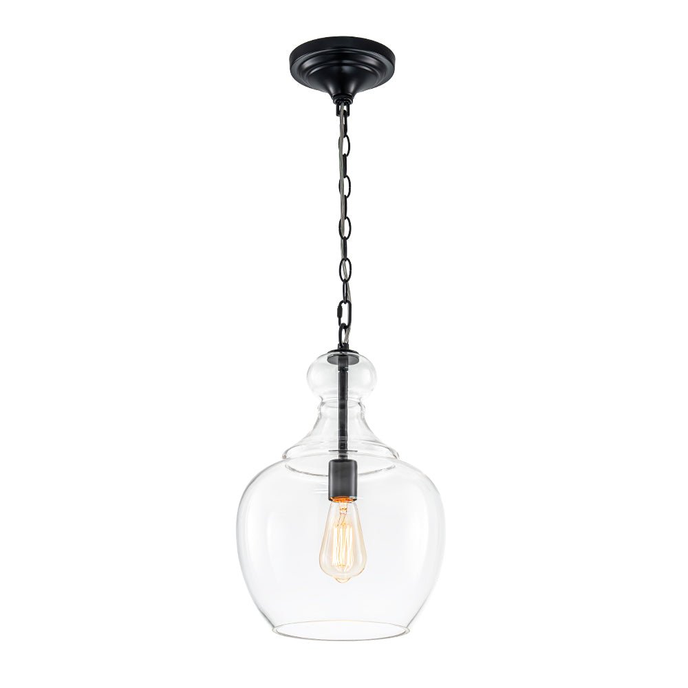 Aevitern Minimalist Farmhouse Glass Pendant Light