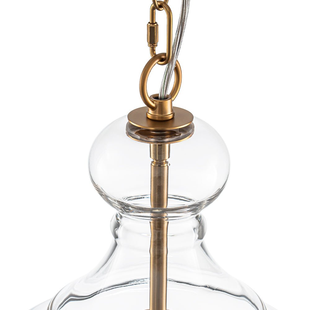 Aevitern Minimalist Farmhouse Glass Pendant Light