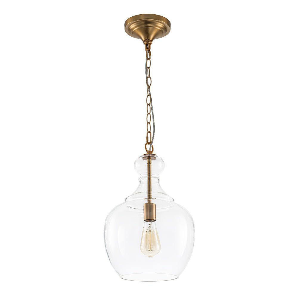 Aevitern Minimalist Farmhouse Glass Pendant Light