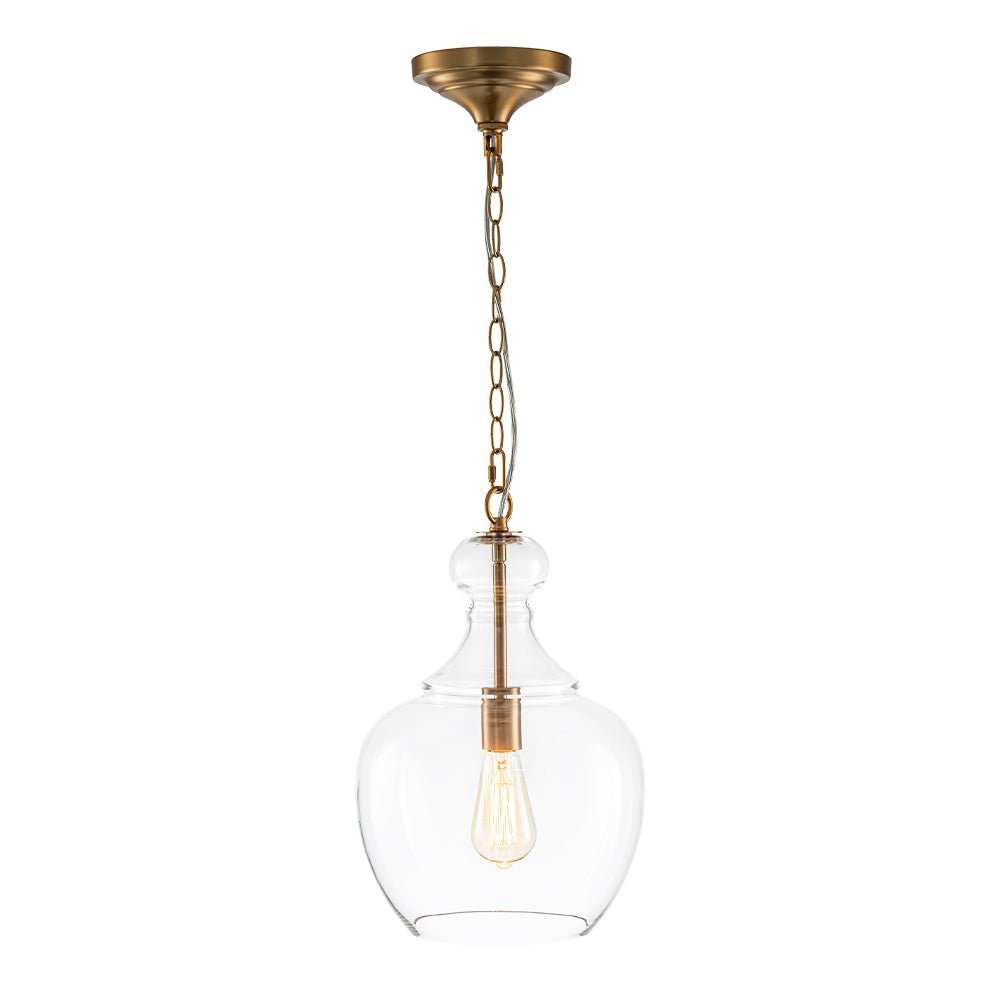 Aevitern Minimalist Farmhouse Glass Pendant Light