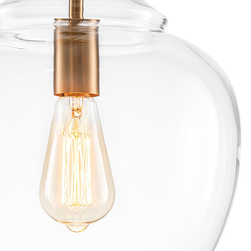 Aevitern Minimalist Farmhouse Glass Pendant Light