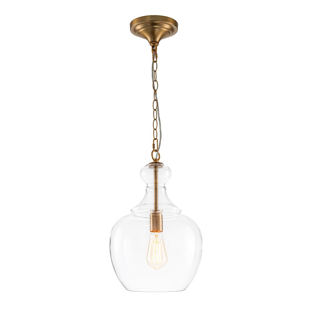 Aevitern Minimalist Farmhouse Glass Pendant Light
