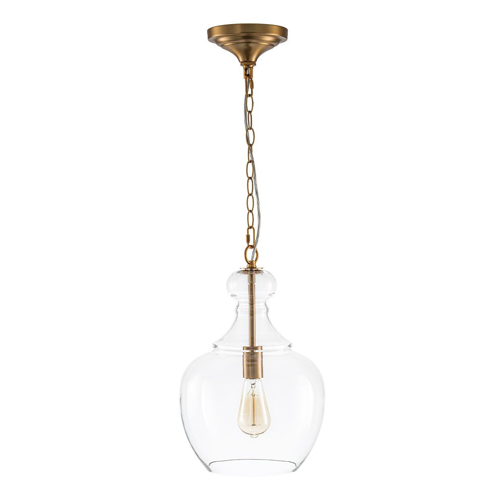 Aevitern Minimalist Farmhouse Glass Pendant Light