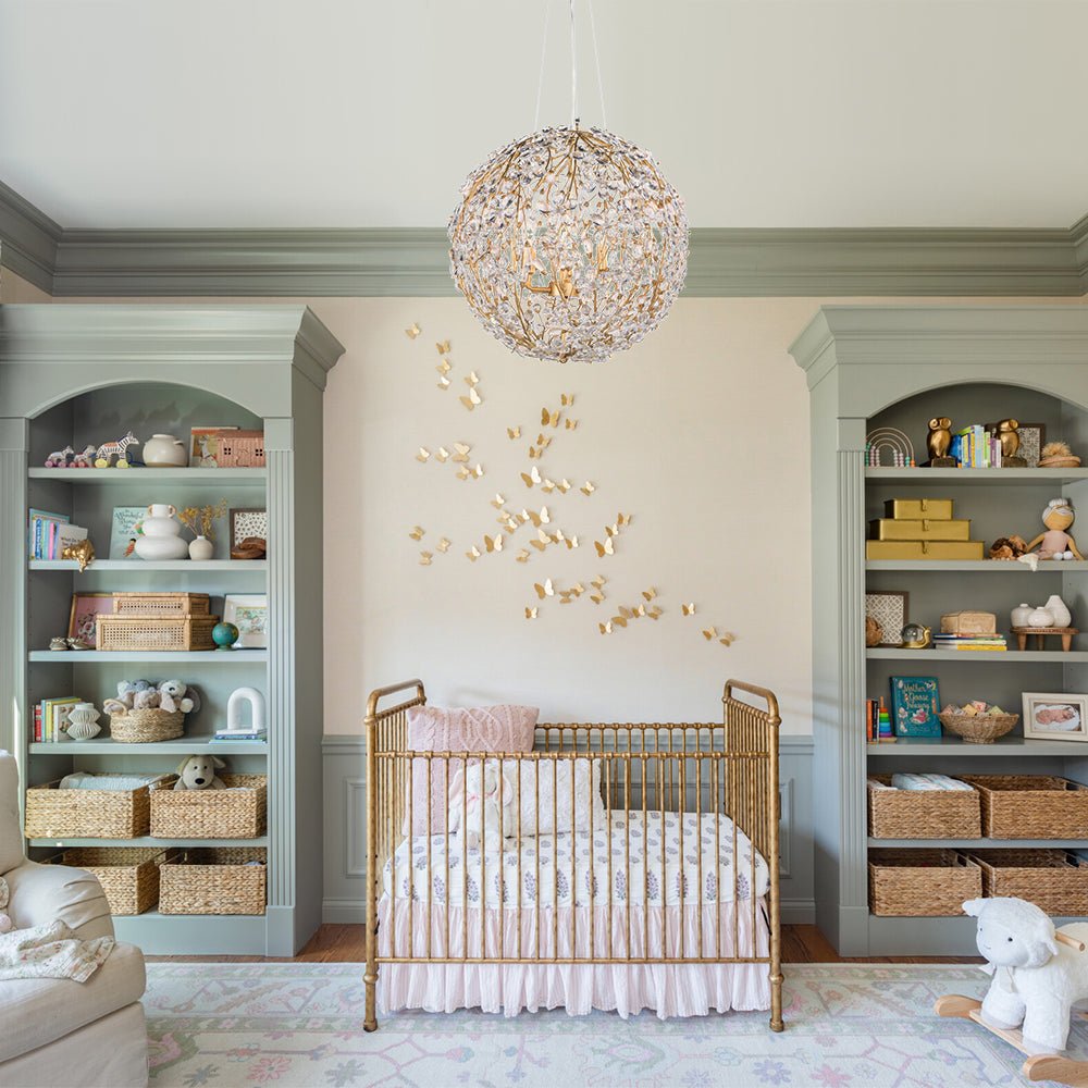 Tindunix Blossom Floral Crystal Chandelier