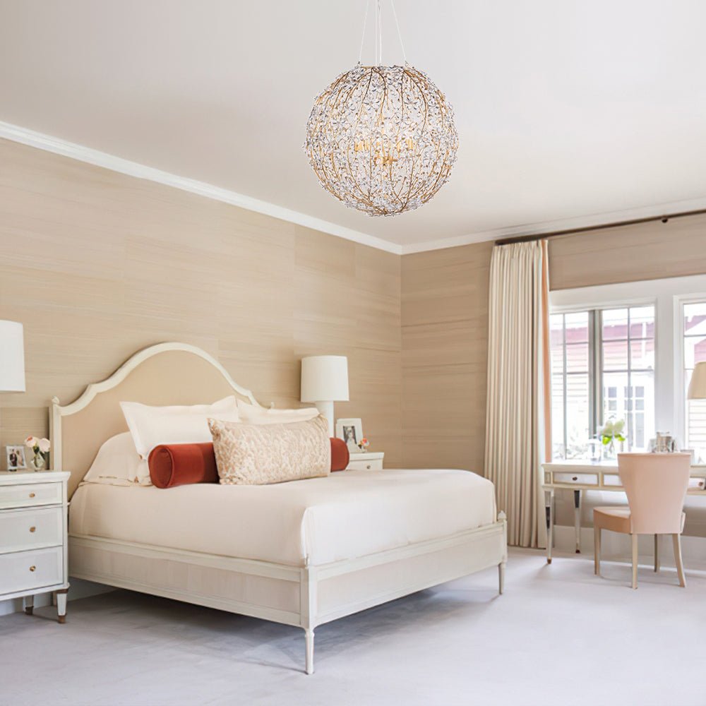 Tindunix Blossom Floral Crystal Chandelier