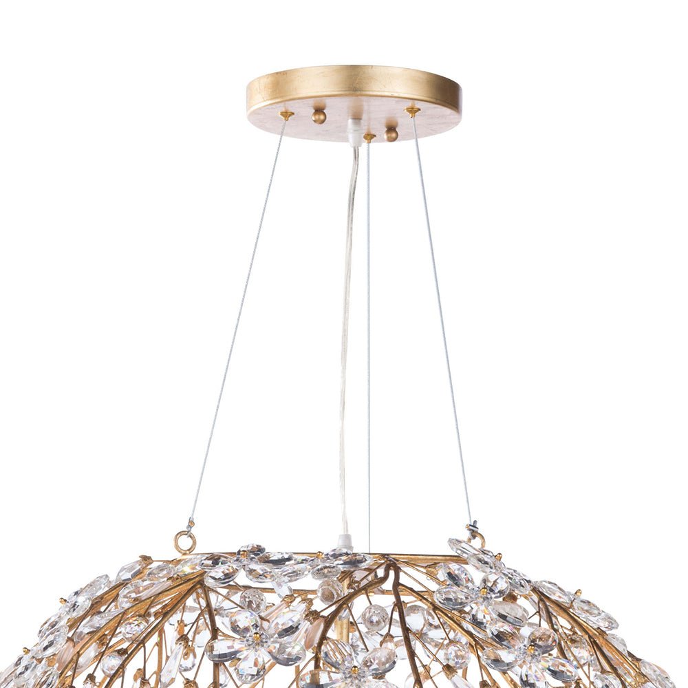 Tindunix Blossom Floral Crystal Chandelier