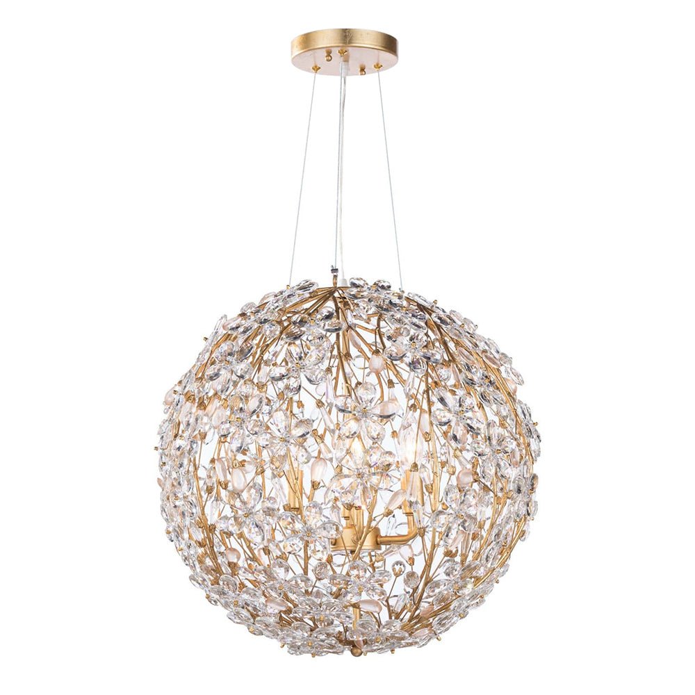 Tindunix Blossom Floral Crystal Chandelier