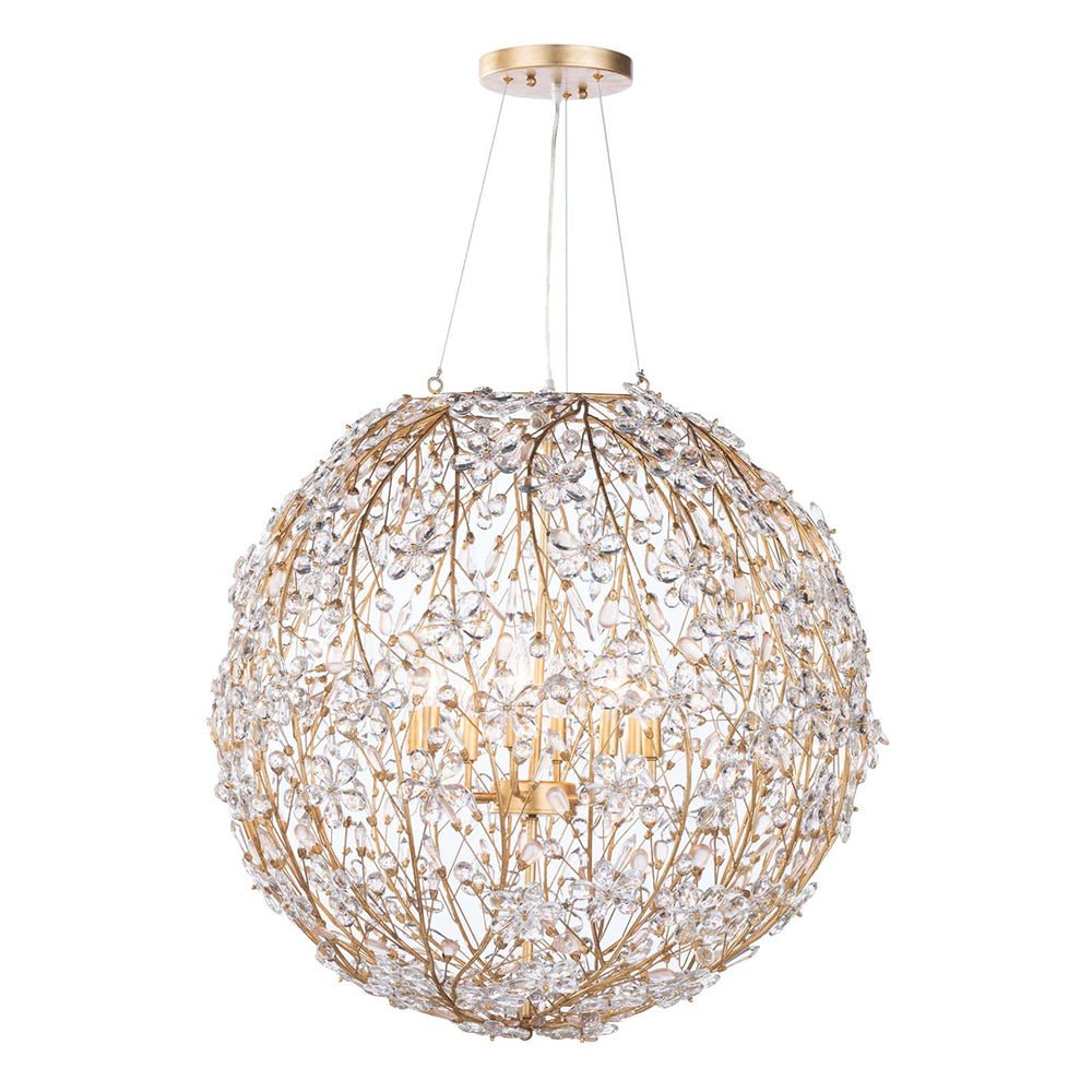 Tindunix Blossom Floral Crystal Chandelier