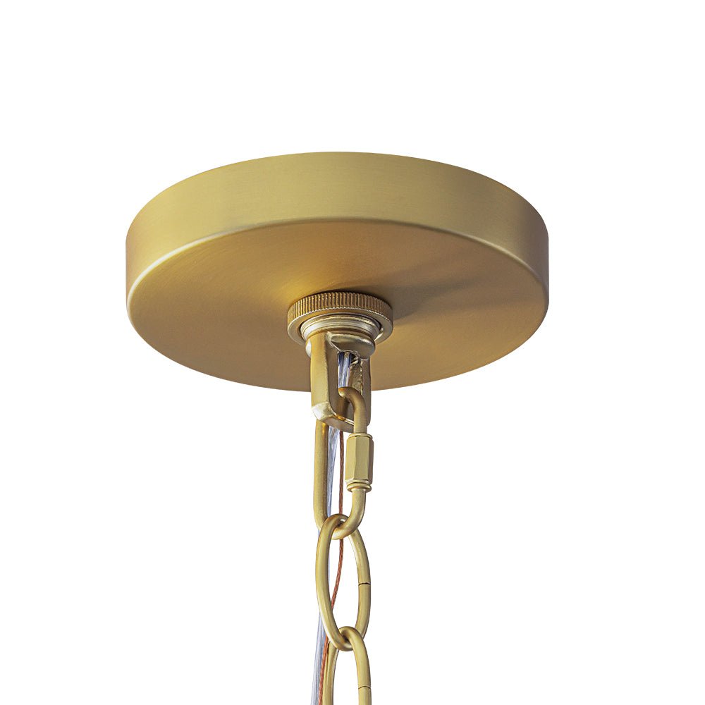 Fljotuvux French Luxe Clouded White Glass Pendant Light