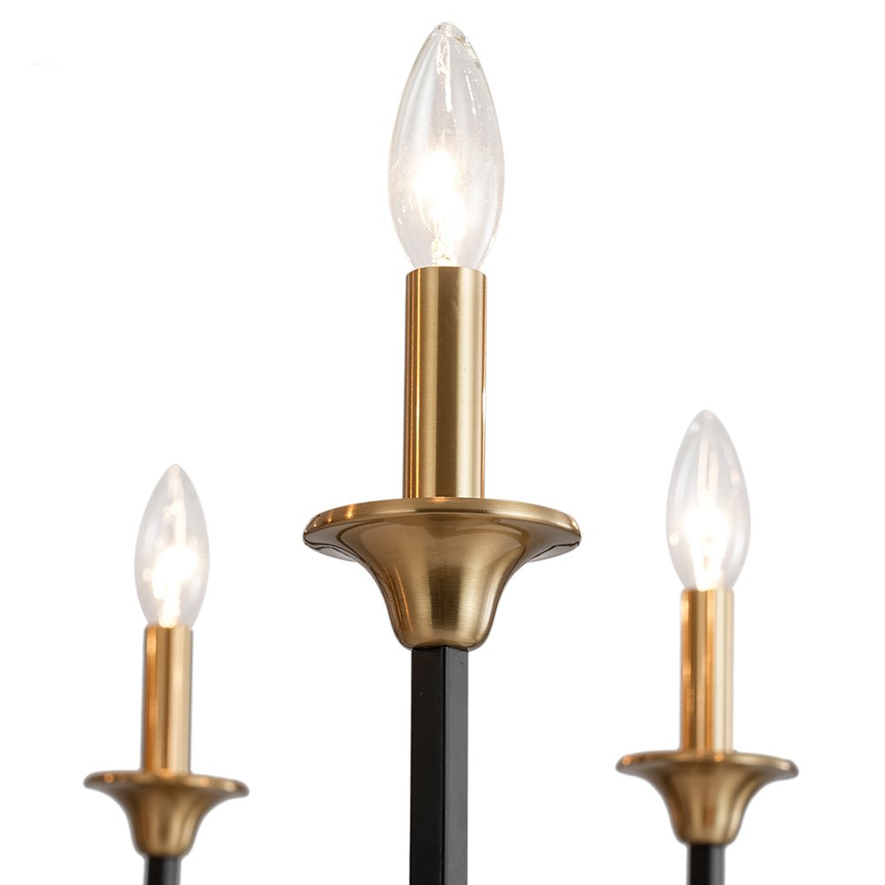 Vatnid Modern Candle Metal Chandelier