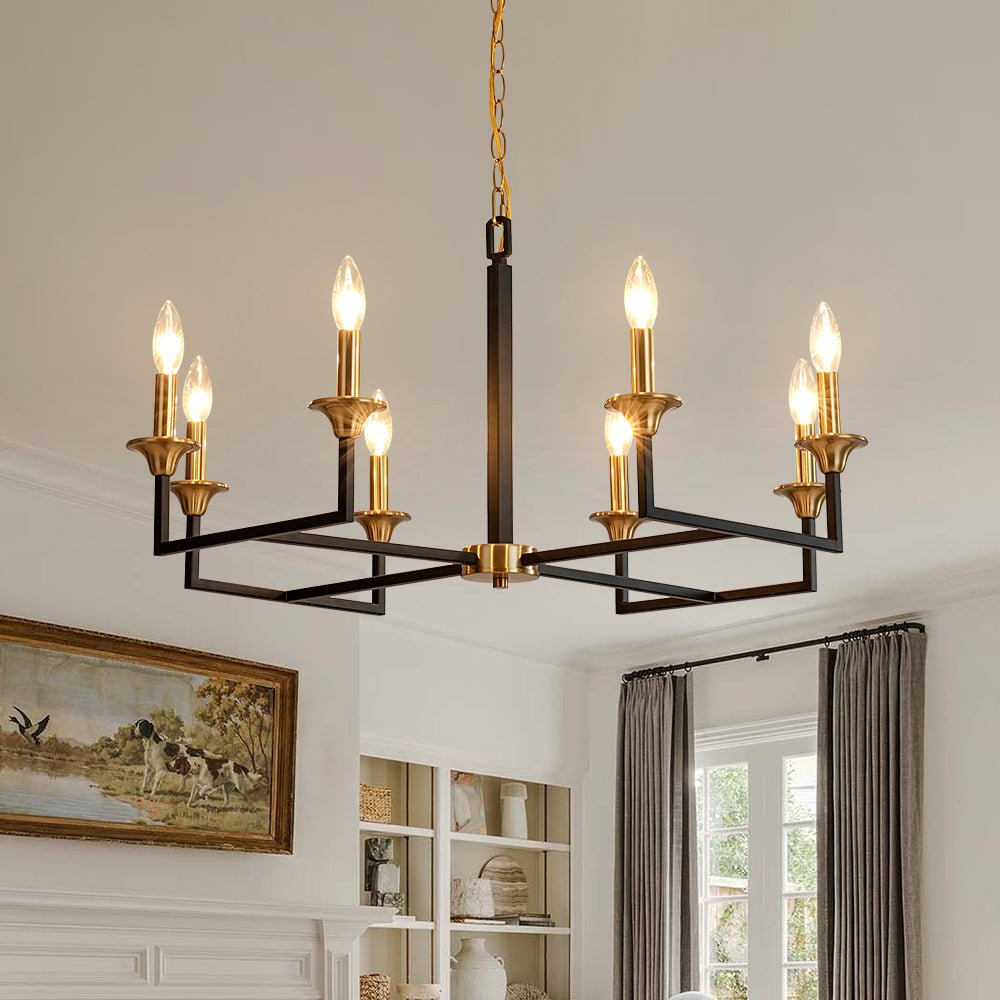 Vatnid Modern Candle Metal Chandelier
