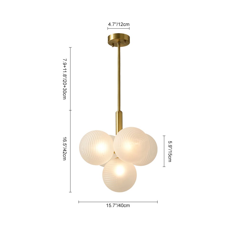 Nimbu Individual Creativity Glass Chandelier