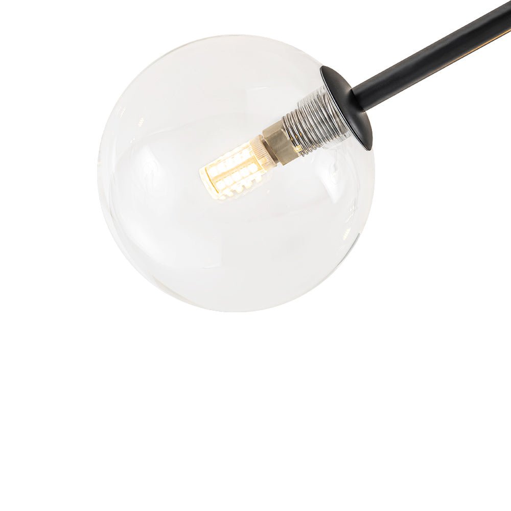 Norduva Funky Branch Style Glass Semi Flush Mount Ceiling Light