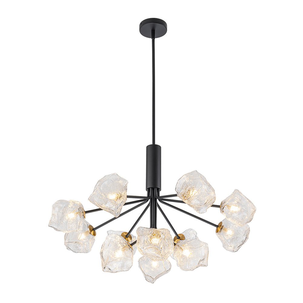 Norduvyr Funky Eclectic Frozen Icy Style Sputnik Metal Chandelier - Lamp Copper