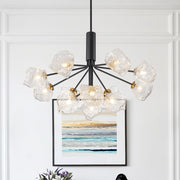 Norduvyr Funky Eclectic Frozen Icy Style Sputnik Metal Chandelier - Lamp Copper