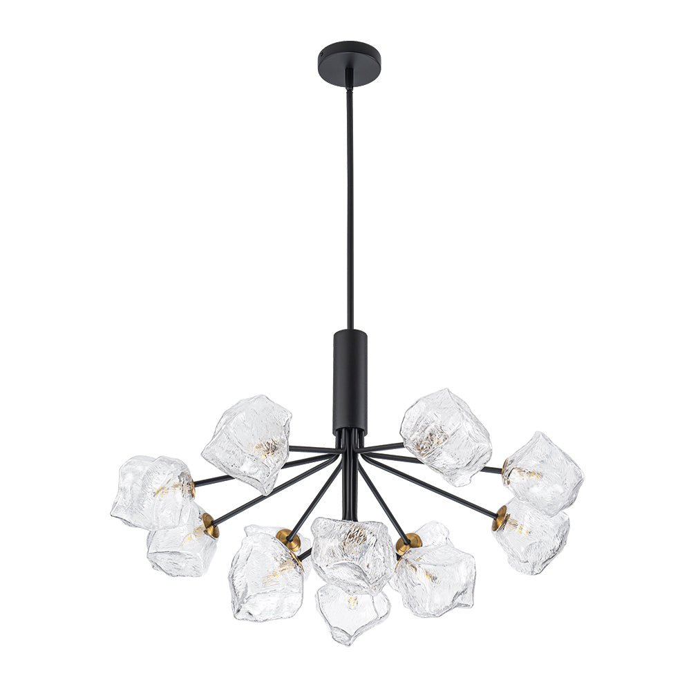 Norduvyr Funky Eclectic Frozen Icy Style Sputnik Metal Chandelier - Lamp Copper