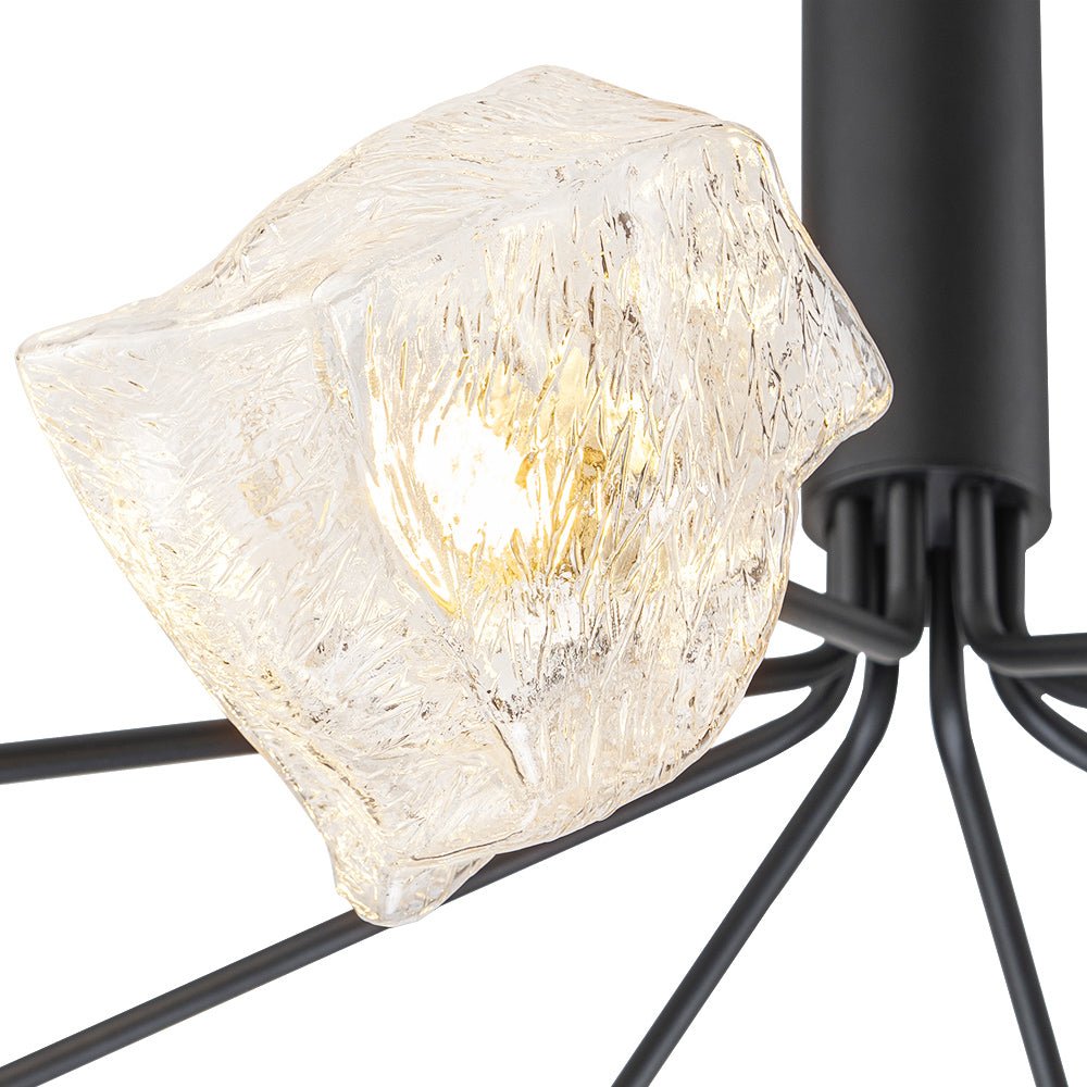 Norduvyr Funky Eclectic Frozen Icy Style Sputnik Metal Chandelier - Lamp Copper