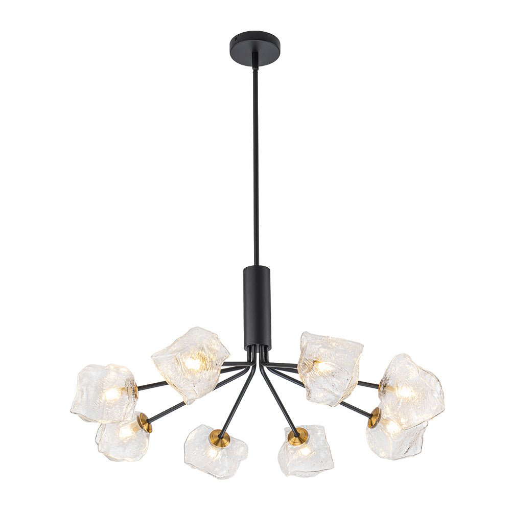 Norduvyr Funky Eclectic Frozen Icy Style Sputnik Metal Chandelier - Lamp Copper