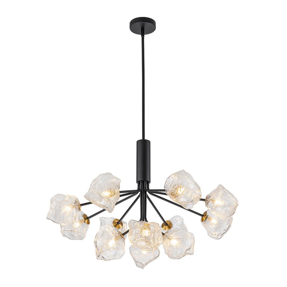 Norduvyr Funky Eclectic Frozen Icy Style Sputnik Metal Chandelier - Lamp Copper