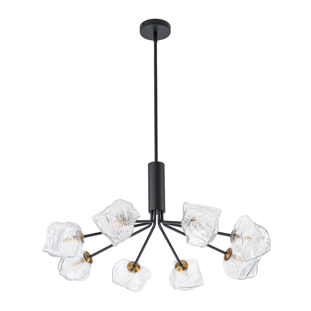 Norduvyr Funky Eclectic Frozen Icy Style Sputnik Metal Chandelier - Lamp Copper