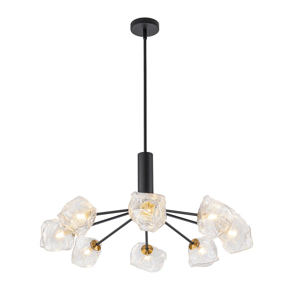 Norduvyr Funky Eclectic Frozen Icy Style Sputnik Metal Chandelier - Lamp Copper