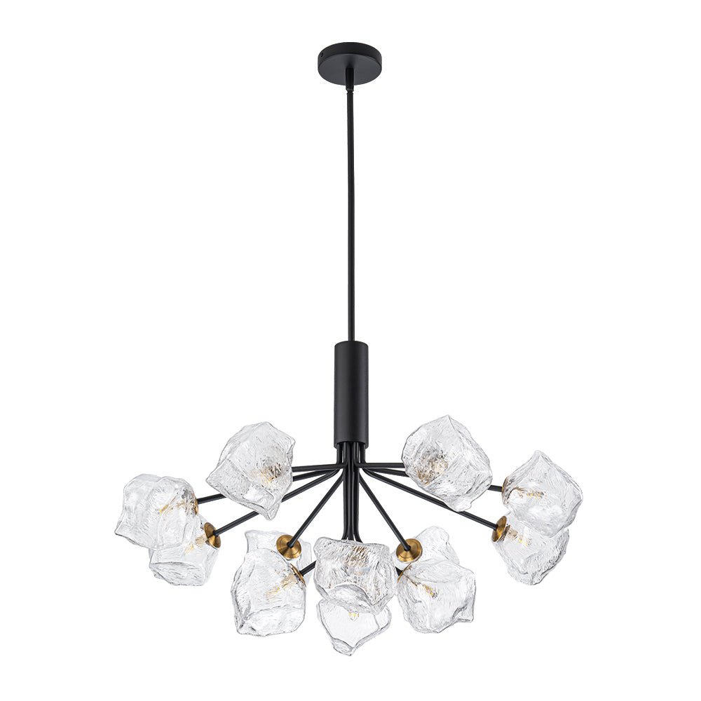 Norduvyr Funky Eclectic Frozen Icy Style Sputnik Metal Chandelier - Lamp Copper