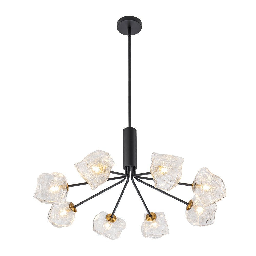 Norduvyr Funky Eclectic Frozen Icy Style Sputnik Metal Chandelier - Lamp Copper